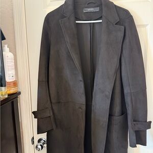 I’m moving I’m donating in January make offer- Zara faux suede trench coat